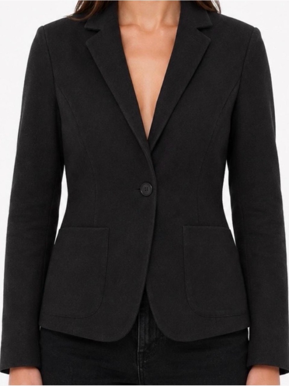 Armani Exchange Black Tailored Carey Suit Blazer Career Wear Office Business